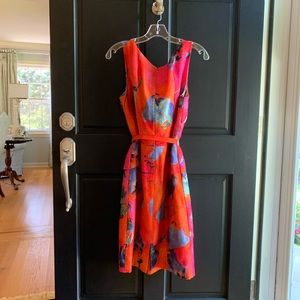 Carlisle  🦩🌺 layered floral rayon cocktail dress